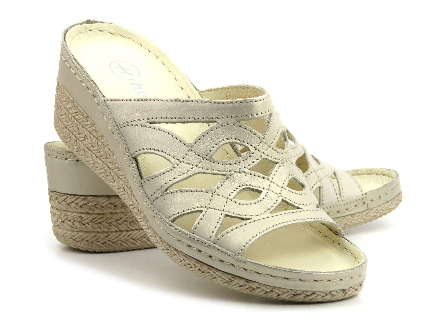 Klapki damskie 234S, złoty