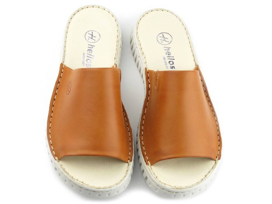 Klapki damskie 255, jasny brąz