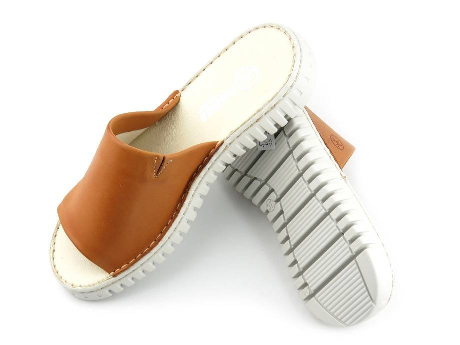 Klapki damskie 255, jasny brąz