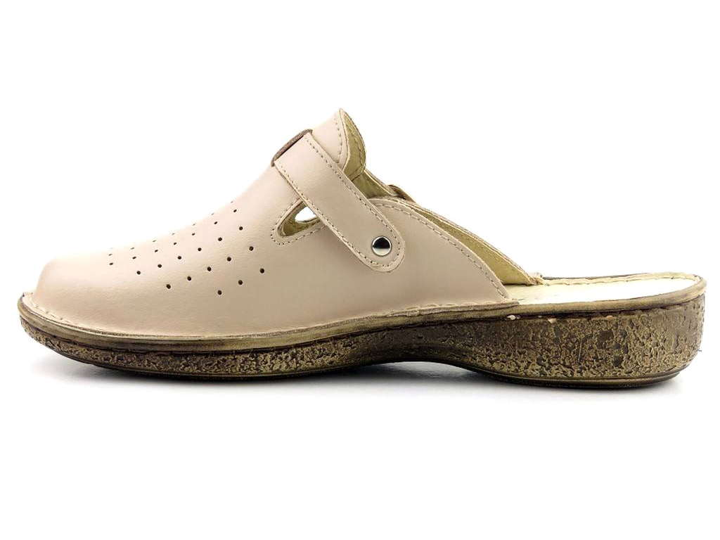 Klapki damskie 274, cappuccino