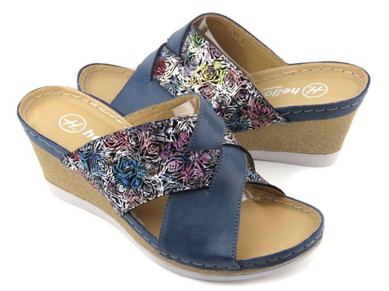 Klapki damskie 297, granat