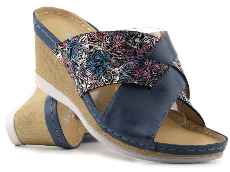 Klapki damskie 297, granat