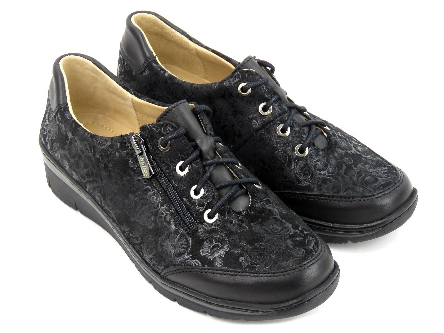 Półbuty damskie 334-2, czarny 4