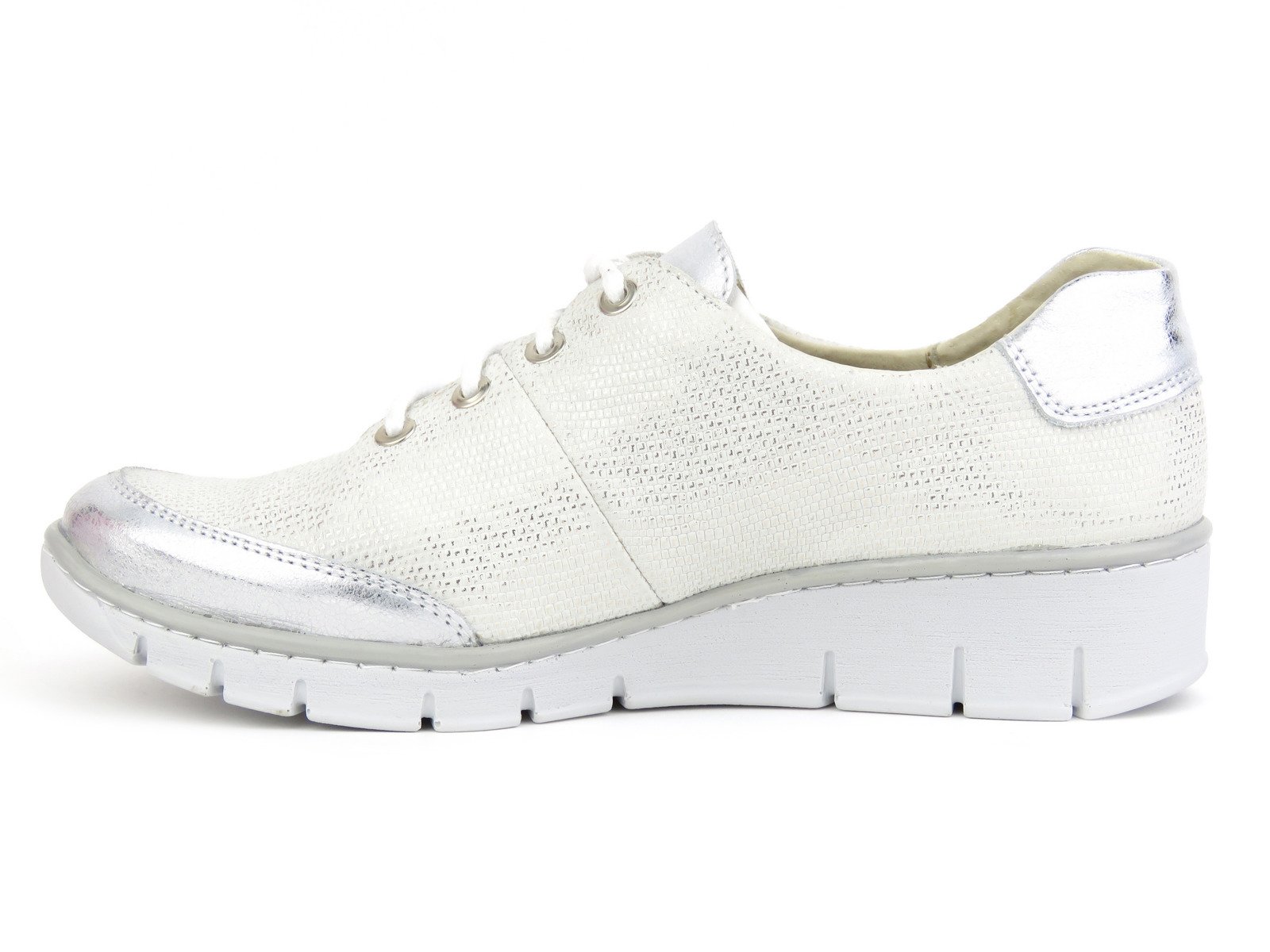 Półbuty damskie 334, srebrny