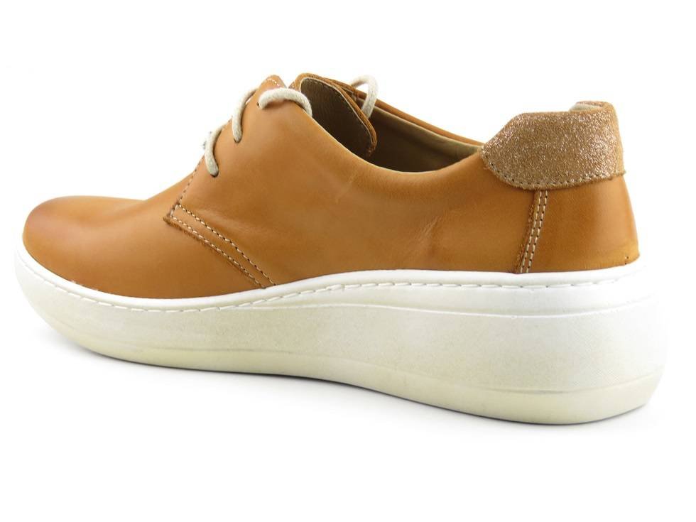 Półbuty damskie 390-2S, jasny brąz