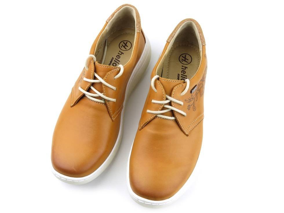 Półbuty damskie 390-2S, jasny brąz