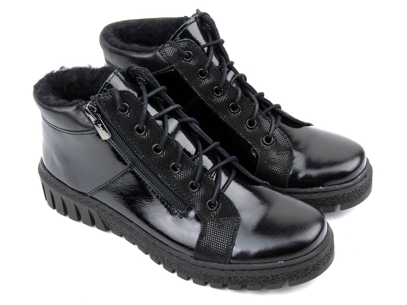 Botki damskie 522, czarny 2