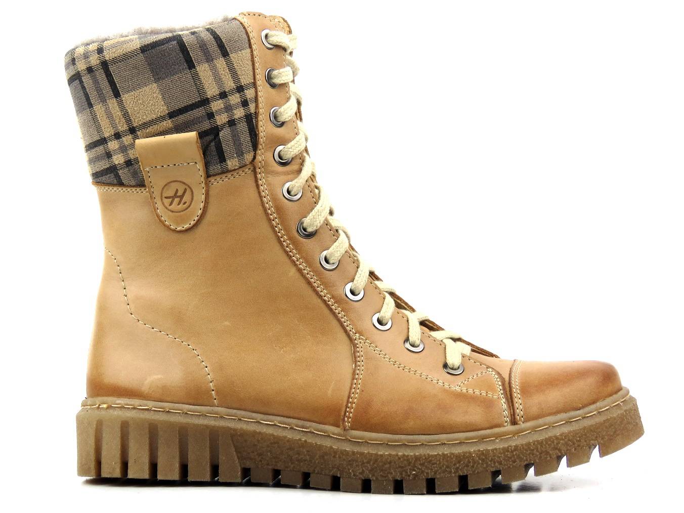 Botki damskie 576, jasny brąz