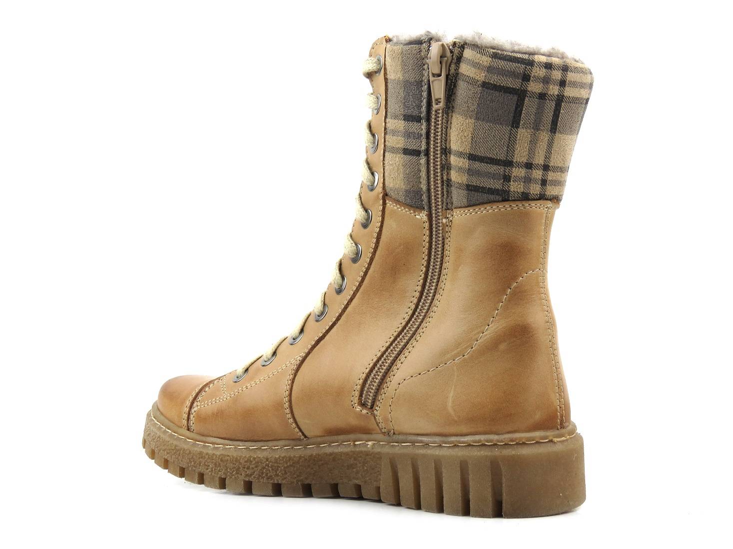 Botki damskie 576, jasny brąz