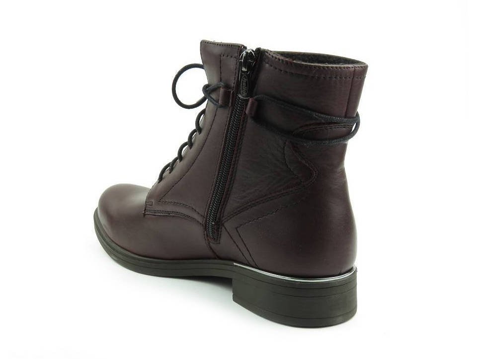 Botki damskie 583, ciemna wiśnia 2