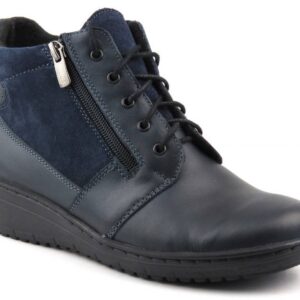 Botki damskie 598, granat 2
