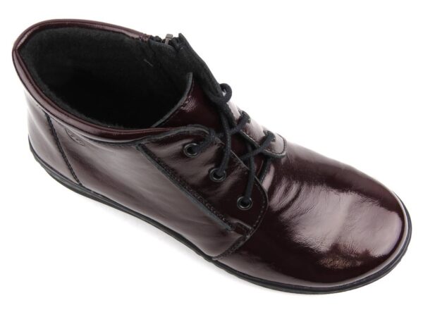 Botki damskie 618-2, ciemna wiśnia