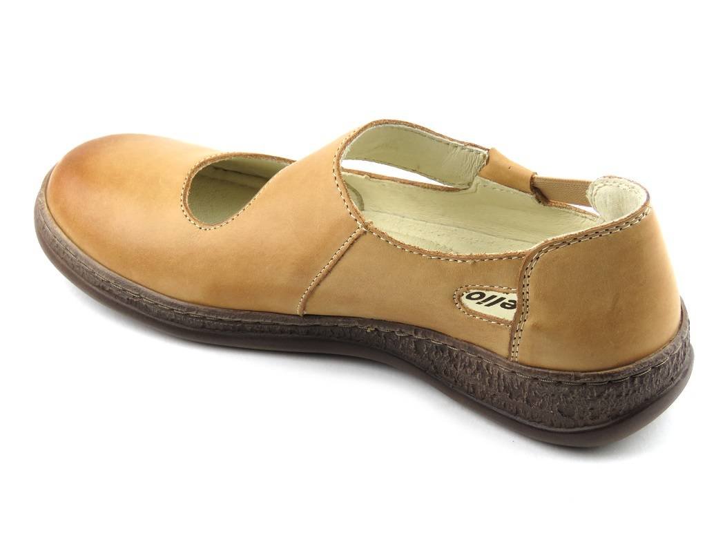 Półbuty wiosenne damskie 655, jasny brąz