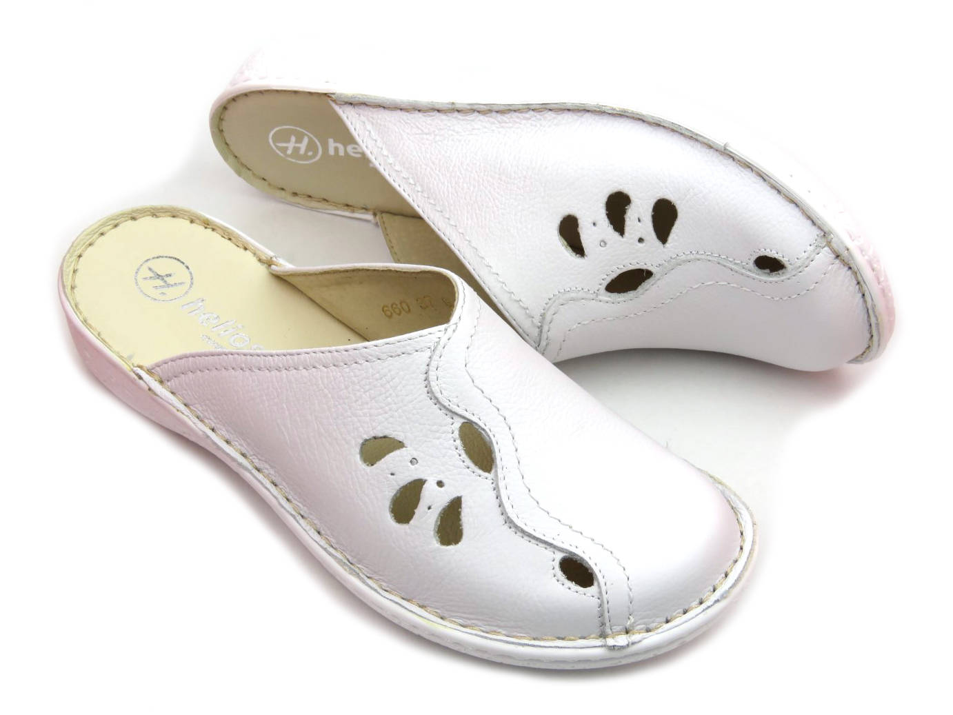 Klapki damskie 660, biały 2