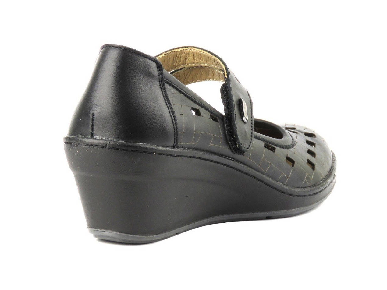 Półbuty wiosenne damskie 678-2, czarny