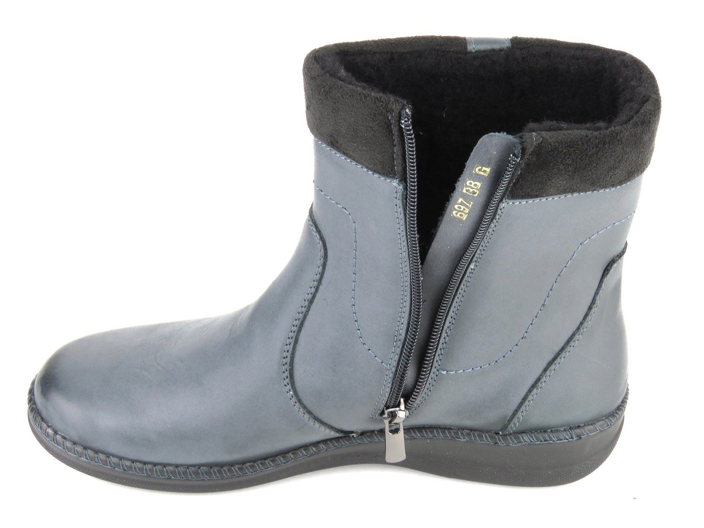 Botki damskie 697, szary