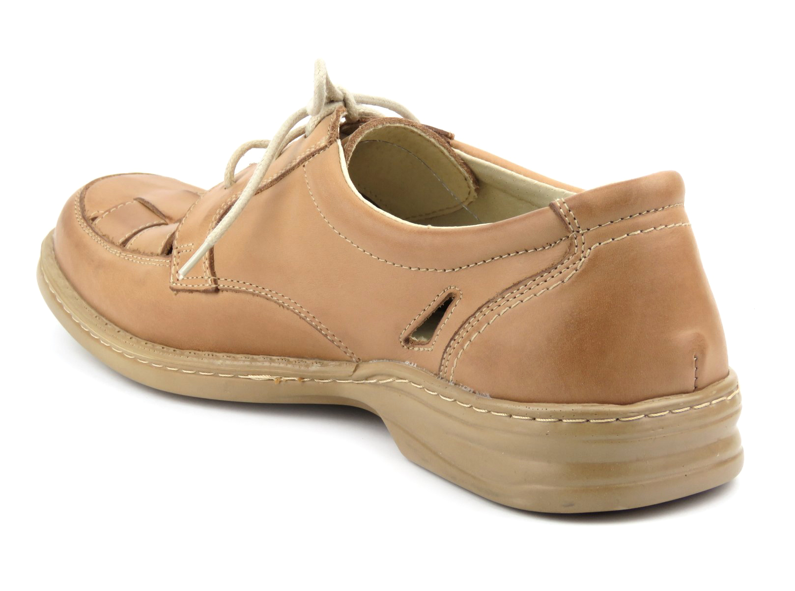 Półbuty męskie 802, beż