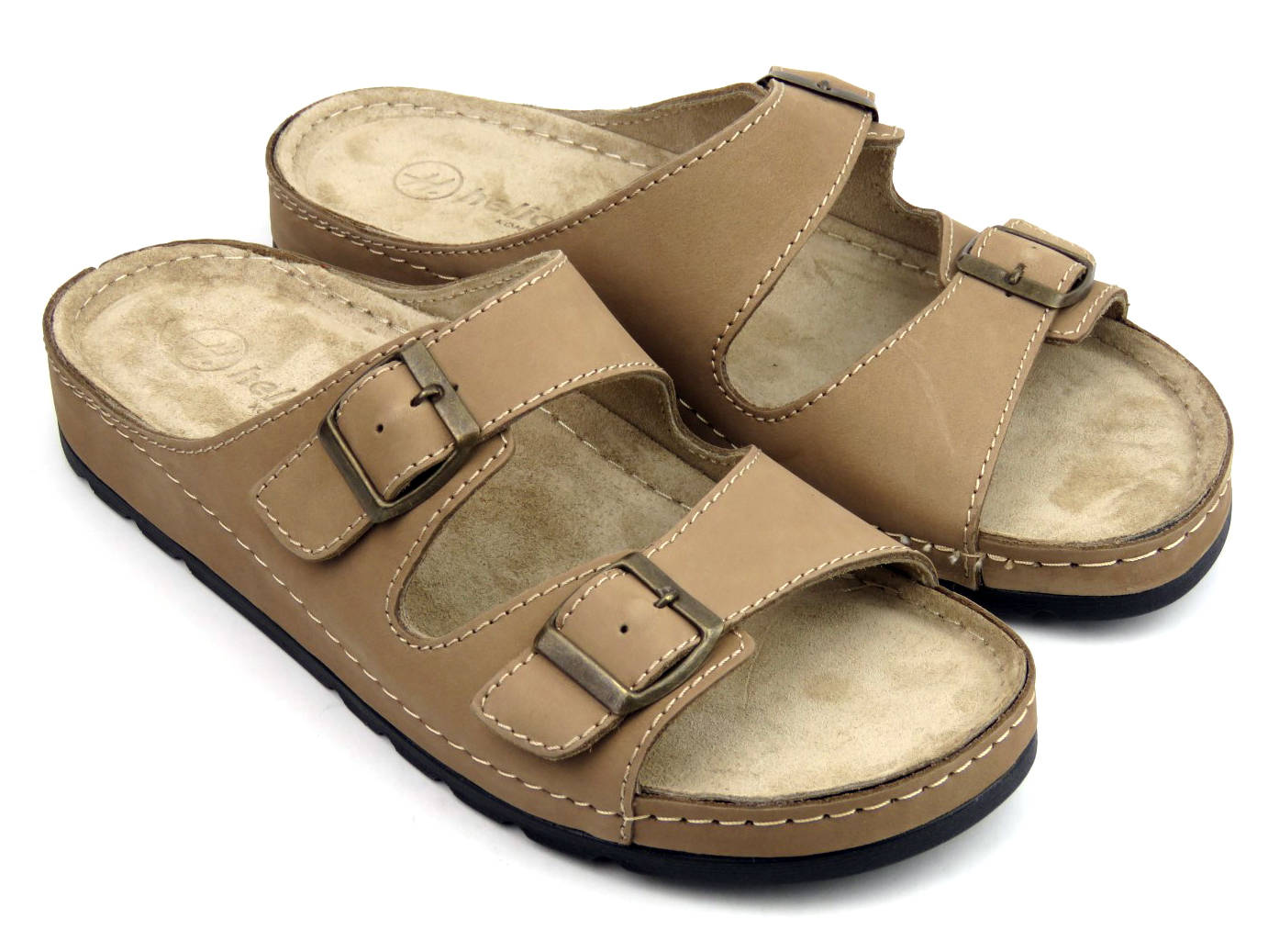 Klapki męskie 813, beż