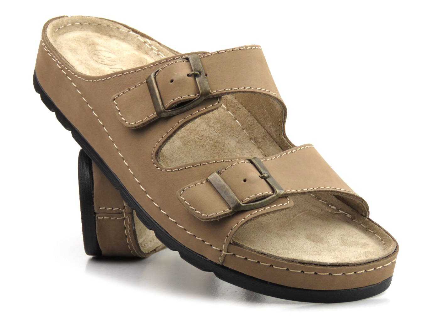 Klapki męskie 813, beż